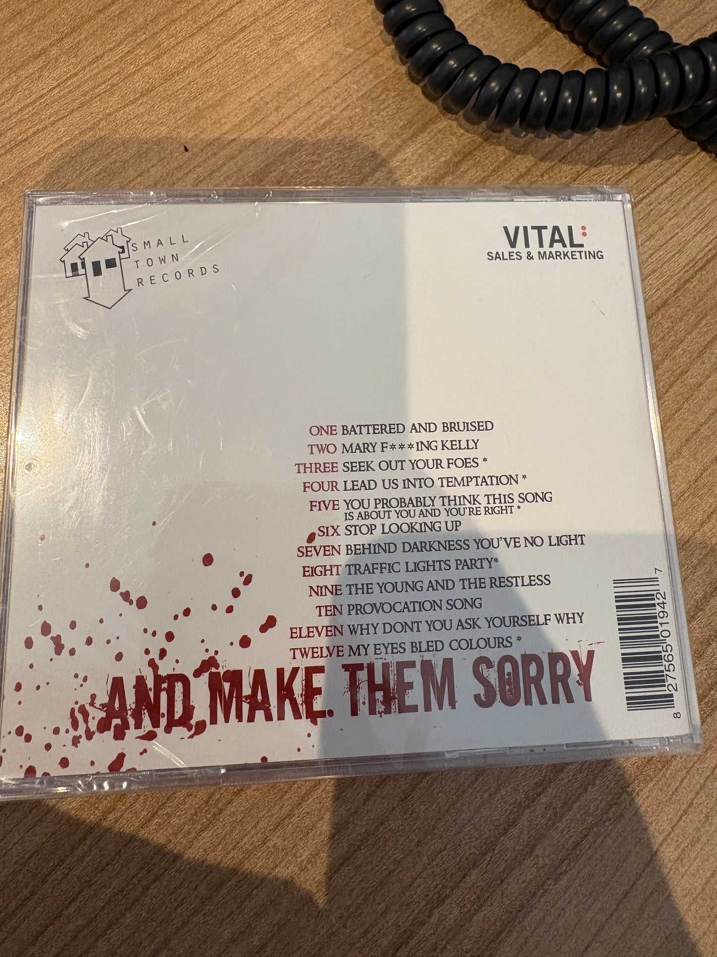 Seek Out Your Foes ... and make them sorry. CD Album