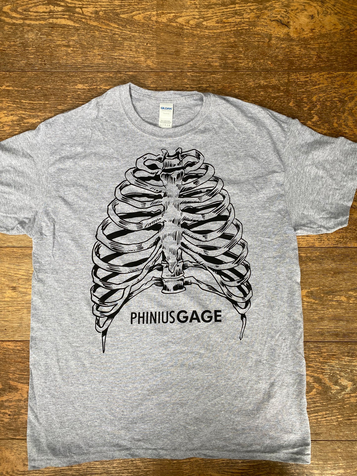 Rib Cage Grey T Shirt